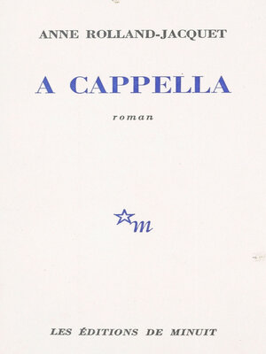 cover image of A cappella